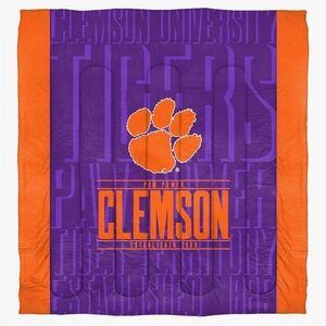 Clemson full size comforter with sham